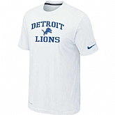 Men's Detroit Lions Team Logo White Nike Short Sleeve T-Shirt FengYun,baseball caps,new era cap wholesale,wholesale hats